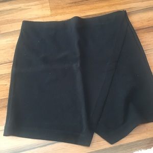 Loft Textured faux wrap skirt NWT